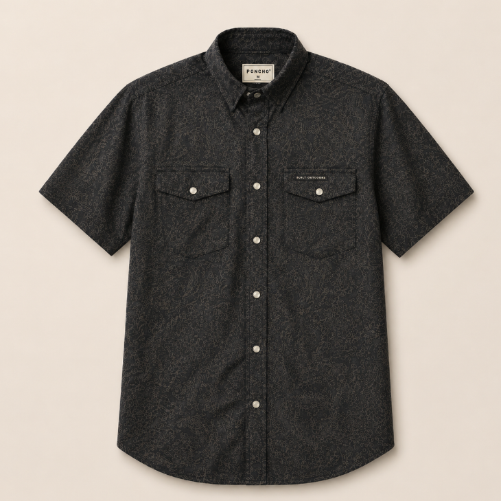 Frontier Button-Up – Charcoal